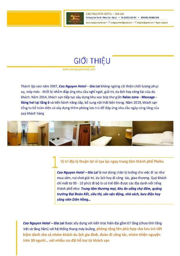 Cao Nguyen Hotel Pleiku Zewnętrze zdjęcie